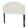 thumbnail image 4 of Bed Frame Upholstered Headboard Queen Size, Solid Wood Head Board with Durable Metal Legs, Adjustable Height Queen headboard with Nailhead Trim in Bedroom, 4 of 8
