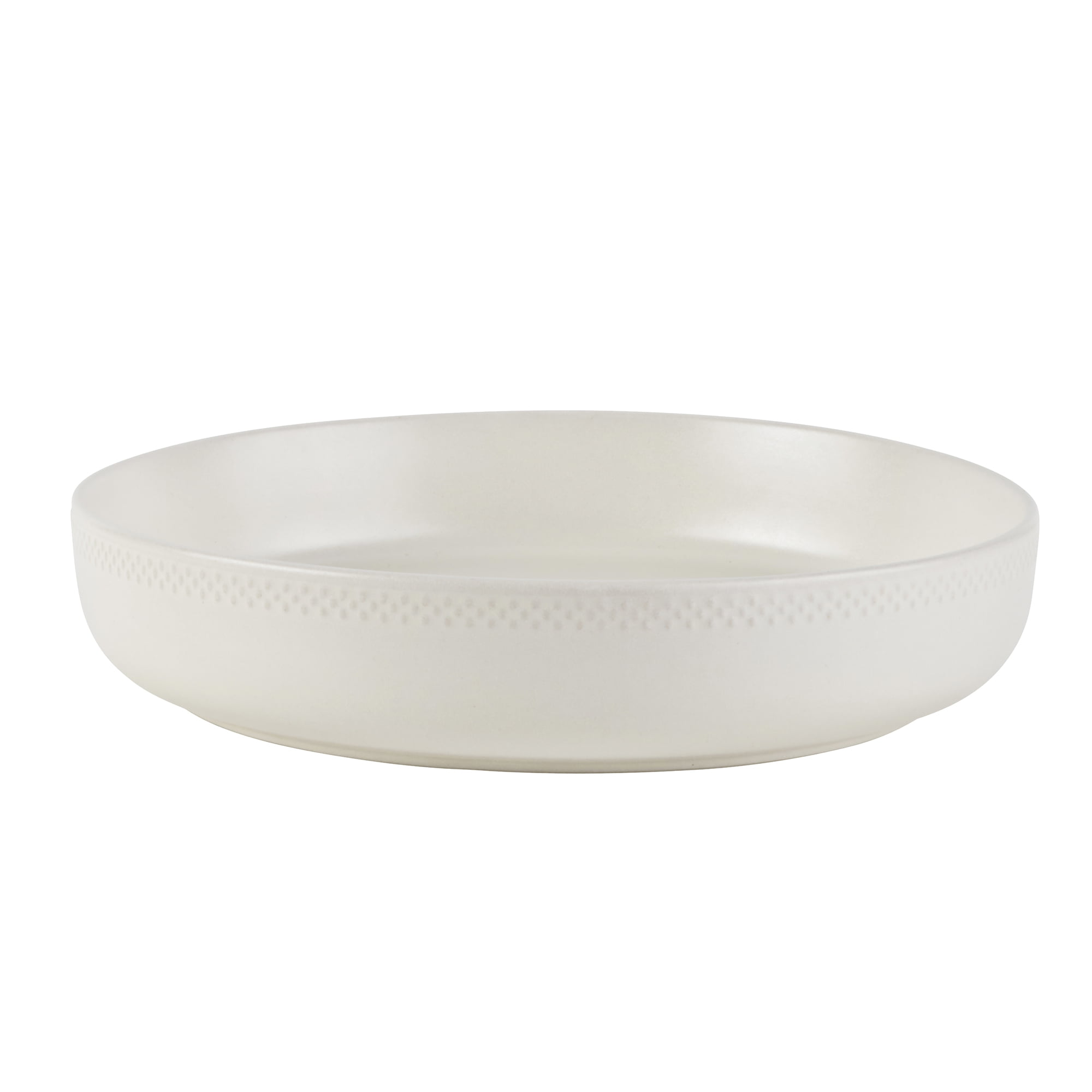 BTFL MODERN DOTS S4 PASTA BWL WHT RM WM