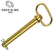 Handle Hitch Pin 5/8" x 4" Yellow Zinc For Tractors (Pack of 5 pcs) Fast-n-rs, LLC