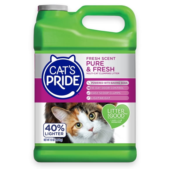 Arena para gatos Cat's Pride Premium, ligera y ligera, 4,54 kg