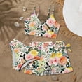 thumbnail image 2 of PEASKJP Baby Swimsuit Girl Two Piece Girls Swimsuits Bikini Set,Two Piece Swimsuit Criss Cross Bathing Suit Girls' Swimwear Light Yellow Size 10-11 Years, 2 of 4