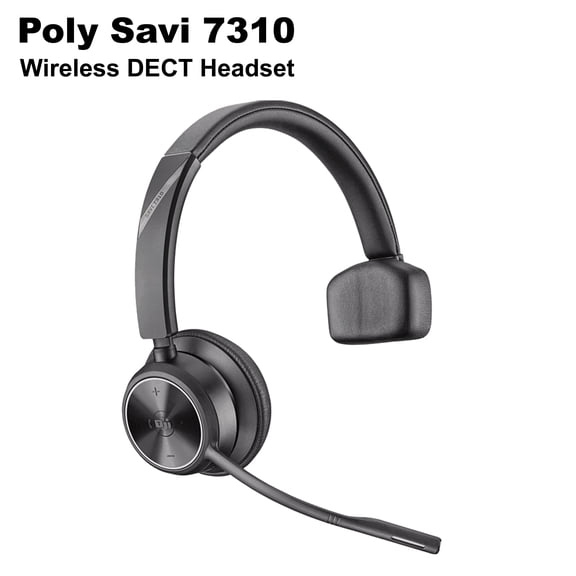 Pre-Owned Poly Savi 7310-M Office DECT Wireless Mono Headset – 783N2AAT#ABA