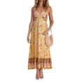 thumbnail image 2 of MesaSe Robe à Bretelles Sexy pour Femmes Imprimé Floral Sans Manches Col en V une Pièce, 2 of 4