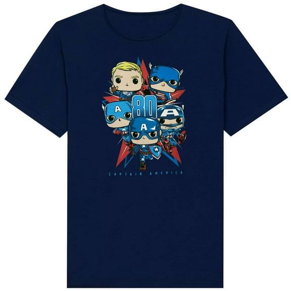 Funko Marvel Collector Corps Captain America 80th Anniversary T-Shirt (Medium)