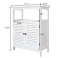 thumbnail image 2 of Veryke Bathroom Storage Cabinets, MDF Floor Bathroom Cabinets, Side Storage Organizer Cabinet with Storage Drawers and w/2 Shelves, White, 2 of 5