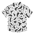 thumbnail image 2 of Dailycode Small Short Sleeve Button Down Shirts Cartoon Doodle Casual Shirt 3-10 Years, 2 of 9