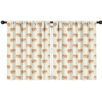 Blackout Kids Curtains,Hedgehog Pattern Childrens Insulated Curtains Set Of 2,Bedroom Essentials,Toddler Room Decor 42"x54"(106x137cm)
