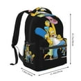 thumbnail image 2 of Simpsons 2 Fashion Computer Cartoon Pompompurins Backpack Large Capacity Bag Casual Travel Backpack, 2 of 5