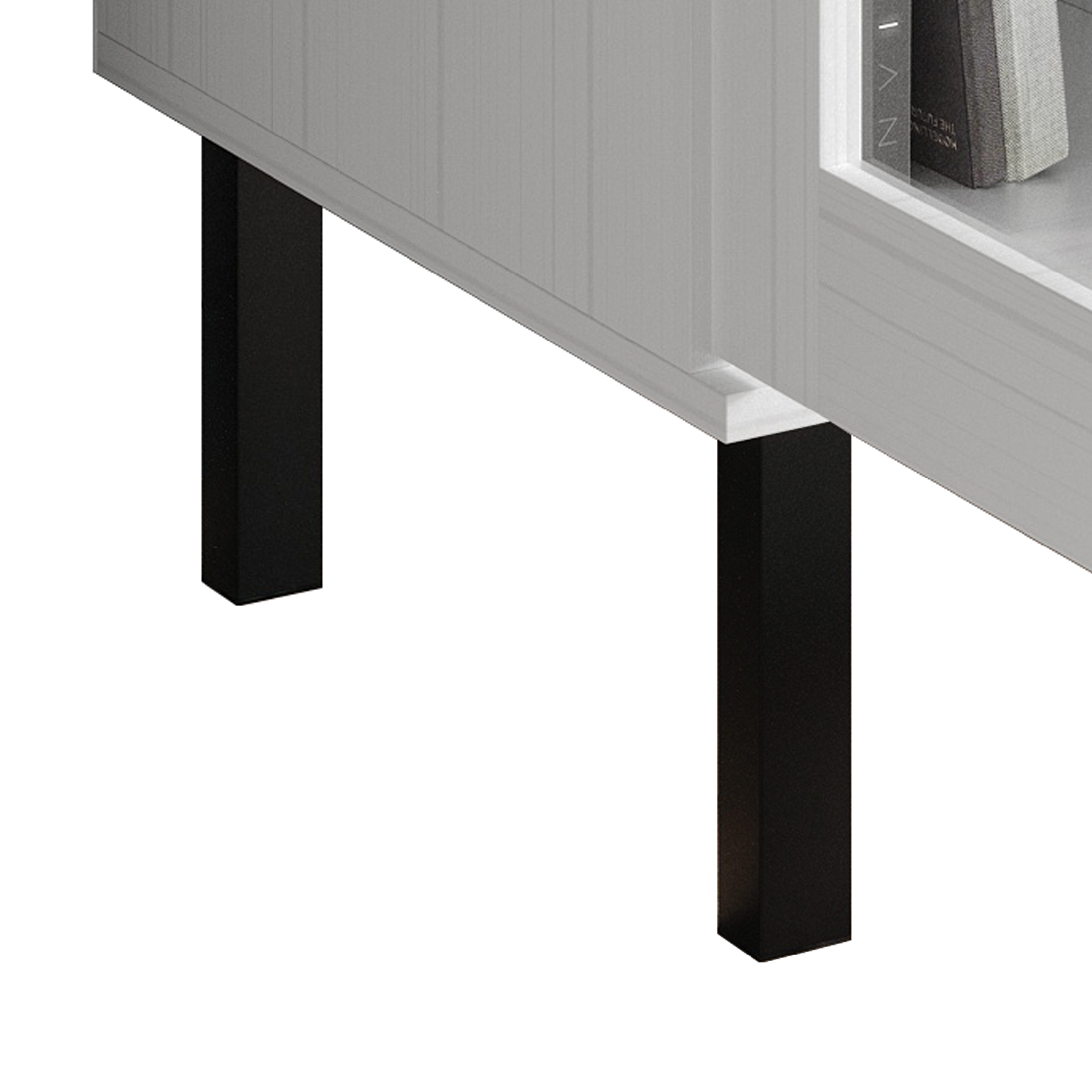 Castle Place Modern Farmhouse TV Stand Console for TVs up to 65", White