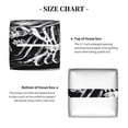 thumbnail image 5 of Lsque Gothic Skull Floral Art Printed Tissue Box Cover Holder, Facial Paper Organizer Dispenser,Square with Bottom Belt, PVC Leather Decorative Organizer, 5 of 8