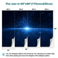 thumbnail image 3 of Peel and Stick Wallpaper Light Beam Blue Particle Modern Art Wall Mural Decor Self Adhesive and Removable 69in x 98in, 3 of 8