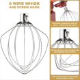 thumbnail image 2 of Accesorios para Batidoras K45WW Batidor de Alambre K45DH Accesorio de Gancho para Masa para 4.5-5Q Accesorio para Batidora con Cabezal Inclinable para, 2 of 6