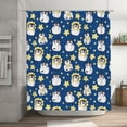 thumbnail image 5 of Honeii Star Penguin Print Shower Curtain 72x72in,Bathroom Curtain,Waterproof Fabric Shower Curtain Set with Hooks, 5 of 5