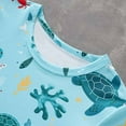 thumbnail image 3 of WOYY Infant Boys Summer Outfits Turtle Print Short Sleeve Tshirt Shorts Set, Sizes 18-24M, 3 of 8