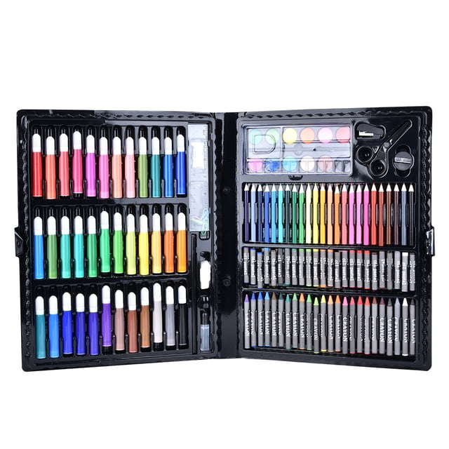 Juego de lápices de colores Zhivalor 150 Uds Pastel al óleo negro