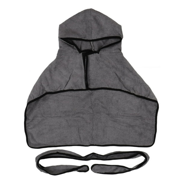 Albornoz para perros súper absorbente de secado rápido, toalla con bolsillos para las manos, talla XL