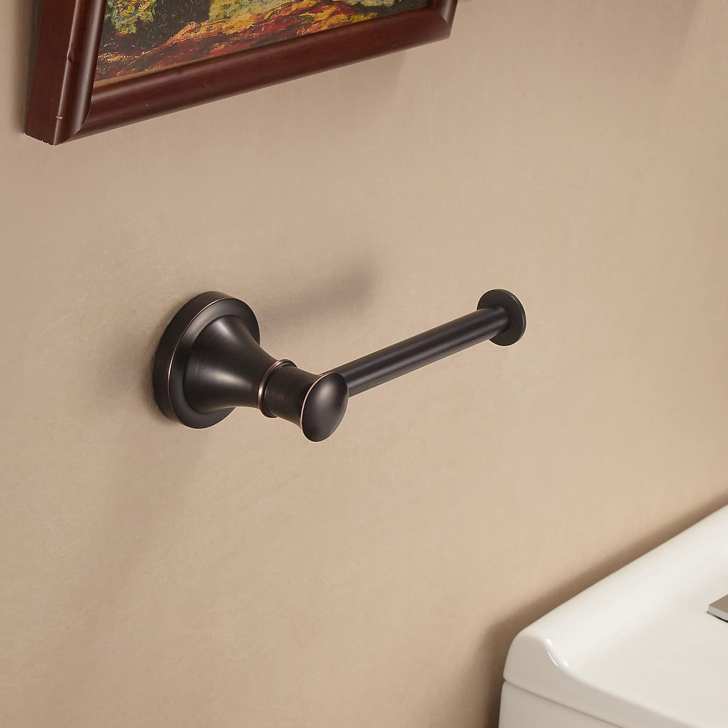 Toilet Paper Holder Bronze Half Round Wall Mount Bathroom Accessory