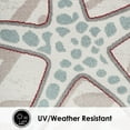 thumbnail image 6 of Home Dynamix Marine Coral Coastal Starfish Indoor/Outdoor Area Rug, Ivory/Blue, 5'2"x7'2", 6 of 11