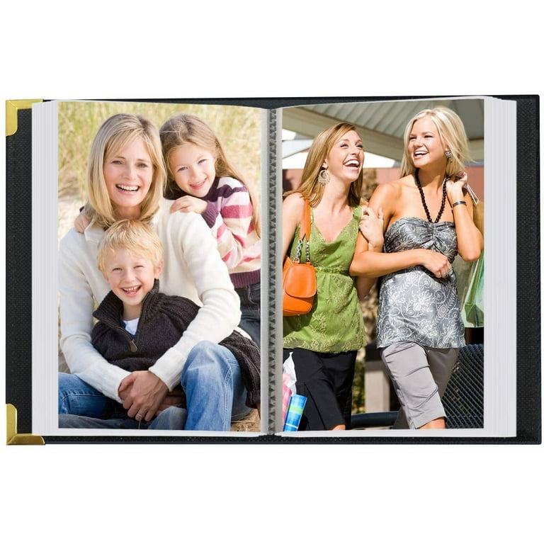 RECUTMS Picture Albums 4x6 for 600 Photos Black Pages 5 Per Page
