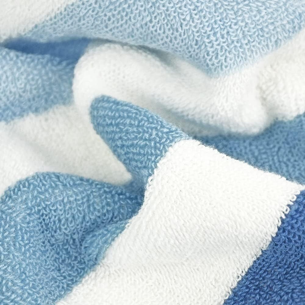 Cotton 12 Pack Striped Washcloths, 13 x 13 Inches, 3 Colors - Face and Body Cleansing Towels