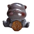 thumbnail image 1 of Escultura de gato para mascota de té, regalo para un amigo amante del té, animal pequeño coleccionable Estilo B, 1 of 9