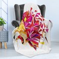 thumbnail image 4 of Geometric Soft Flannel Fleece Throw Blanket, Polygon Art Lion King with in Gradient Tones Modern Art Print, Cozy Plush for Indoor and Outdoor Use, 70" x 90", Multicolor, by Ambesonne, 4 of 5