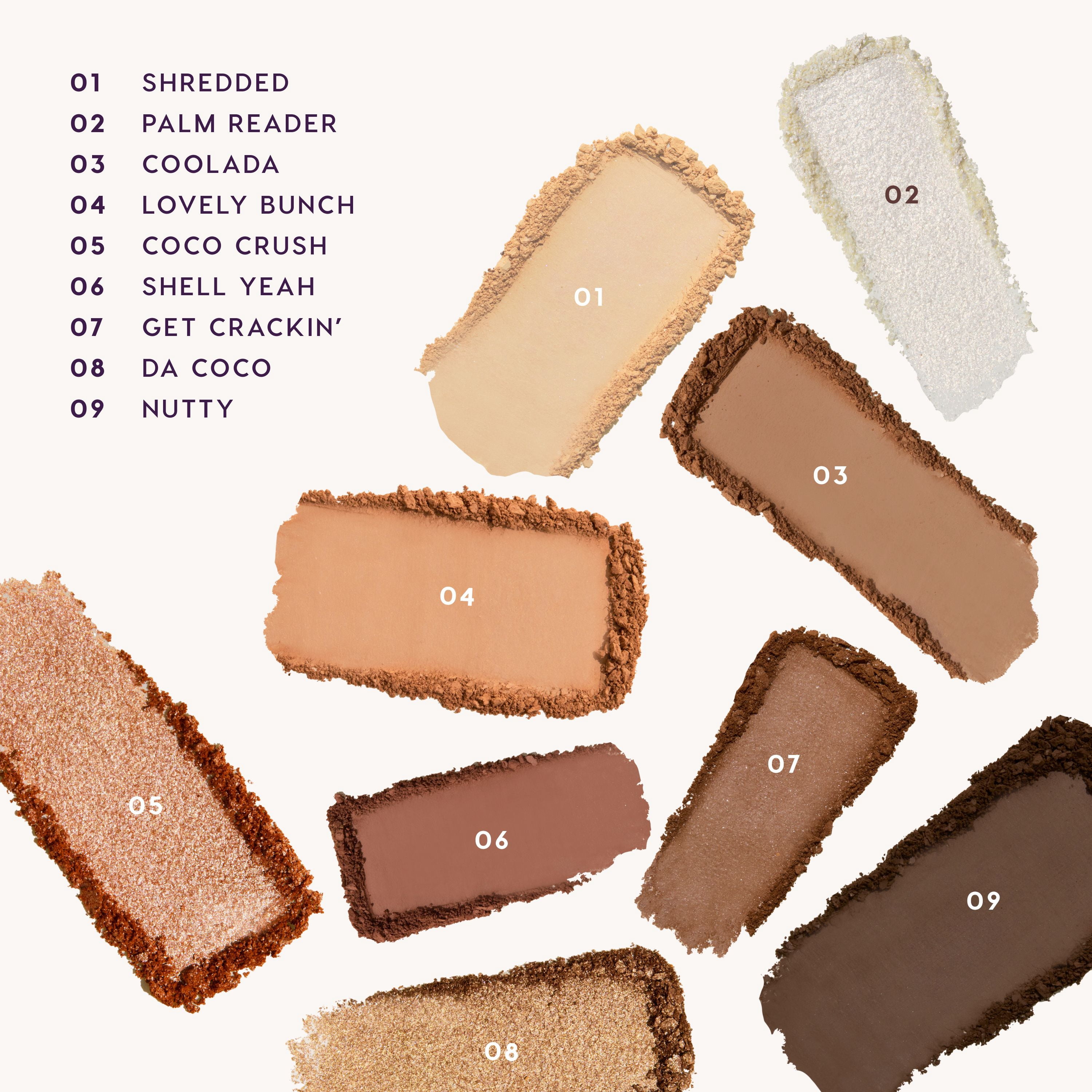 ColourPop 9 Pan Pressed Powder Palette, Going Coconuts