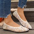 thumbnail image 5 of RoamHome Women's Pointed Toe Ballet Flats Floral Print Mesh Slip-On Comfy Loafers Breathable Lightweight Walking Shoes Daily Casual, 5 of 9
