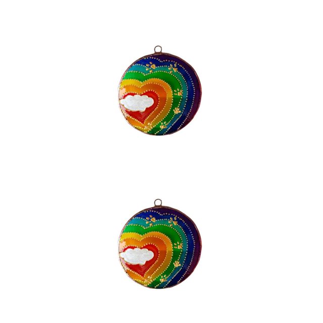 Greeniant Pet Memorial Sun Catchers Acrílico Decoración Lovely Balcón Colgantes Exquisito Iris Colgante Colgante Jardín Ornamento Tipo 3 Tipo 3 2piezas