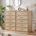 thumbnail image 6 of Joaxswe 5-Drawer Dresser for Bedroom Set 2, Natural Wood Chest of Drawers, Vertical Organizer, Accent Storage Cabinet for Closet, Living Room,Hallway, 6 of 12