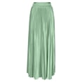 thumbnail image 3 of OGLCCG Pleated Skirts for Women Summer Smock High Waisted Flowy A Line Maxi Skirt Solid Color Holiday Beach Vacation Long Skirt,L, 3 of 6