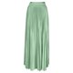 thumbnail image 5 of TaTaai Women Fashion Casual Solid Color Elastic Waist Pleated Ankle Length Skirt Lightweight Breathable Soft Fabric Machine Washable No Fading Versatile Daily Office Street Wear Maxi Skirt Gift, 5 of 7