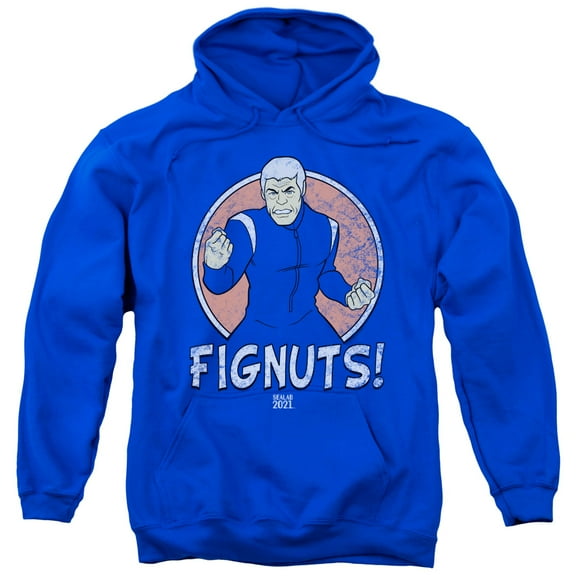 Sealab 2021 Fignuts Adult Pullover Hoodie Sweatshirt Royal Blue