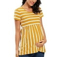 thumbnail image 3 of Gerichy Women Maternity Short Sleeve Fashion Print Tops Pregnancy T-Shirt Clothes, 3 of 6