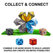 SHASHIBO Magnetic Fidget Cube That Transforms Into Over 70 Shapes, Elements, 1 Pack