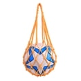 thumbnail image 3 of Greeniant Bolsa de malla de fútbol, ​​voleibol, baloncesto, sandía, red de almacenamiento, reutilizable, portátil, deportes al aire libre, Deportes y aire libre Amarillo, 3 of 6