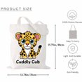 thumbnail image 2 of Cuddly Cub Halloween Funny Canvas Bag Gift For Women Canvas Bag 2Pcs, 2 of 5