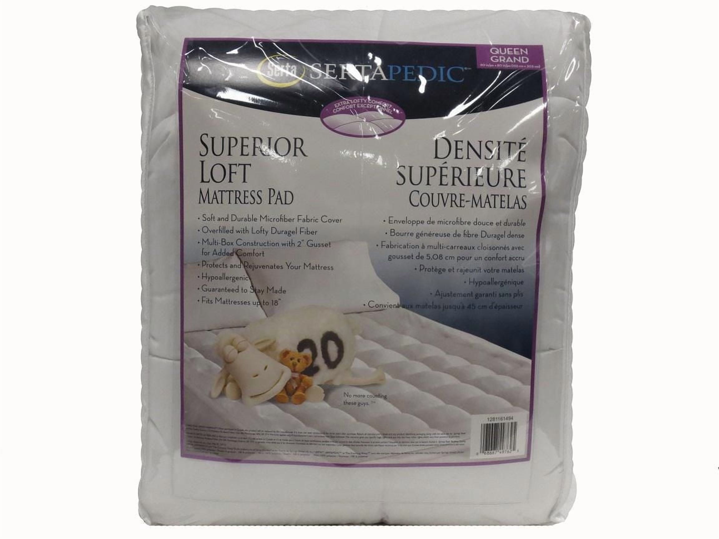 Sertapedic Superior Loft Mattress Pad