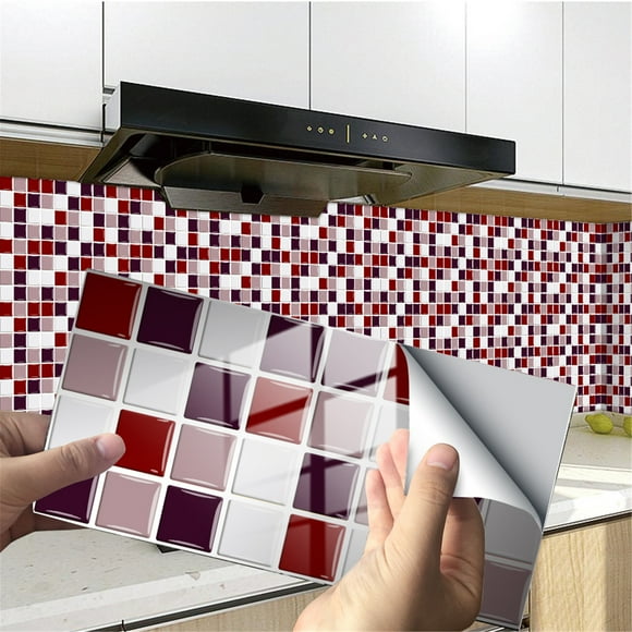 Dvkptbk Tile Stickers Imitation Wall Tiles Crystal Film Tile Sticker Adhesive Floor Sticker Home Decor on Clearance