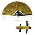 thumbnail image 5 of Large Holographic Folding Hand Fan, Folding Hand Wave Fan, Clap Fans For Line Dancing, Foldable Craft Holding Laser Colors Hand Fan, For Line Dancing,Party, Dance Enthusiasts Gift, 5 of 6