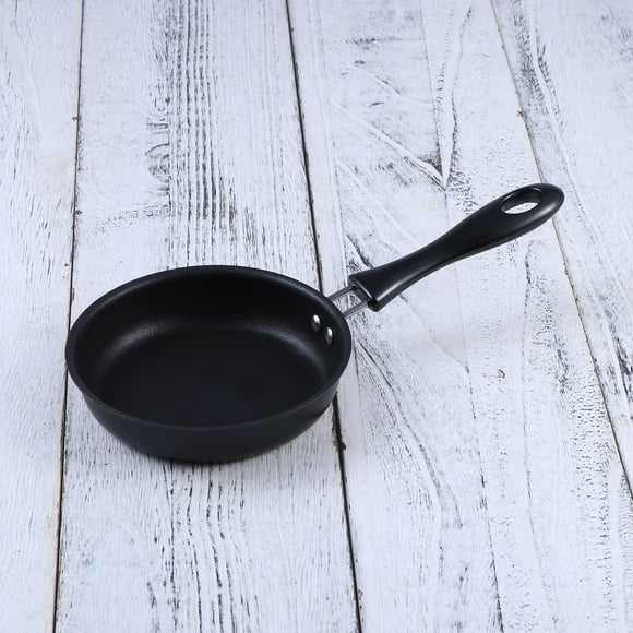 CTIRCHIU Black Nonstick Omelette Frying Pan Cast Iron for Home Cooks 1Pcs