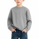 thumbnail image 1 of Blusas y camisas de manga larga con cuello redondo para niño, color liso, cuello redondo, talla mediana, manga larga, informal, cómoda, blusa de poliéster para niños de cedro, 1 of 7