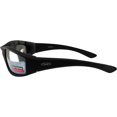 thumbnail image 4 of Global Vision Kickback Padded Motorcycle Sunglasses Black Frame + Mirror Lens, 4 of 5
