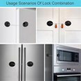 thumbnail image 3 of Refrigerator Lock for Kids, 4 Pack Proof Cabinet Locks with Adhesive, 3 of 5