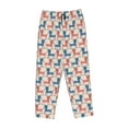thumbnail image 4 of Naloa Cartoon Poodle Dog Print Women’s Ultra-Soft Comfy Pajama Lounge Pants with Pockets & Drawstring, 4 of 8