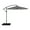 Grey Stripe, variant on Westin Outdoor 10 Ft Cantilever Offset Umbrella with Base Stand Weights Included for Patio Shade UV Weather Resistant, Beige