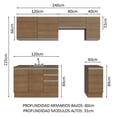 thumbnail image 3 of Cocina Integral Completa Modular Madesa Glamy 240cm MM 1, 3 of 7