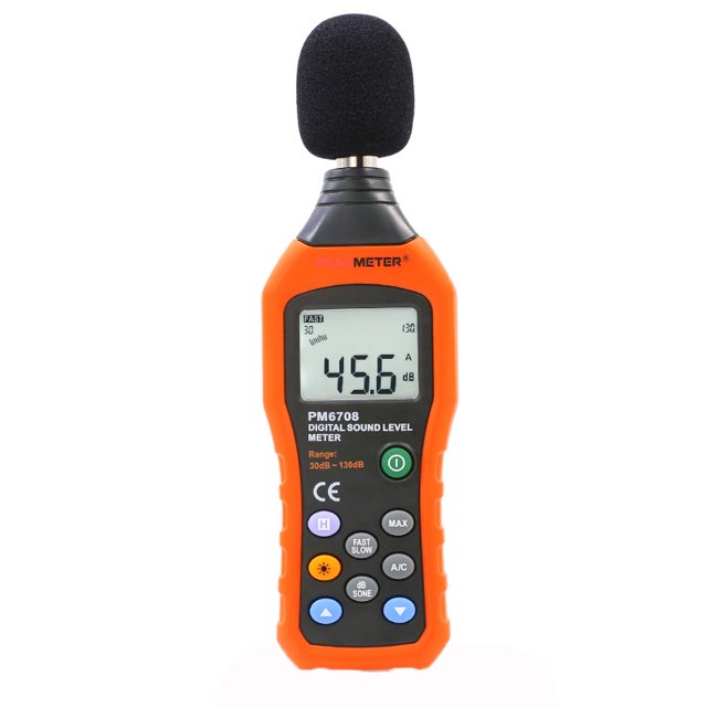 audio digital LCD Medidor de nivel de sonido Medidor de nivel de ruido Monitor de sonido Medidor de dB Medición de ruido Medición de 30 dB a 130 dB Modo A/C (baterías no incluidas) XianweiShao 8390605961328