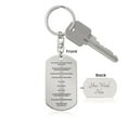 thumbnail image 5 of Ten Commandments Polish Przykazań Bożych Engraved Dog Tag Bible Keychain Stainless Steel or 18k Gold, 5 of 11