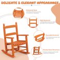 thumbnail image 3 of Ktaxon Wooden Child's Rocking Chair,Hardwood Rocker,Small Wooden Rockers for Kids Ages 3-6,for Patio Porch Outdoor & Indoor,Living Room,Bedroom,Balconies(Orange), 3 of 9